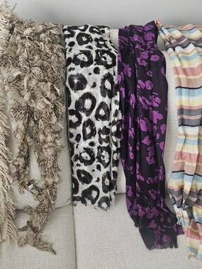 Bundle Mixed Pattern Scarf Set Various Brands - BR, Talbots, Tommy Bahama, Loft